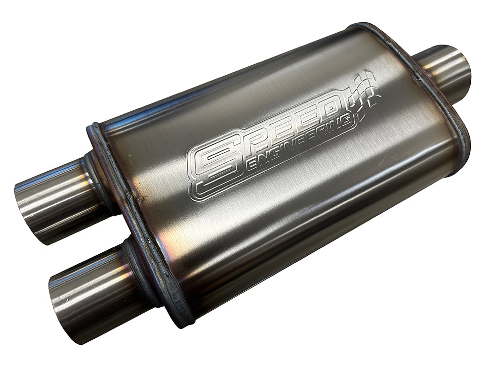 3 Inlet 3 Outlet Street Series Muffler Center Inlet Center Outlet