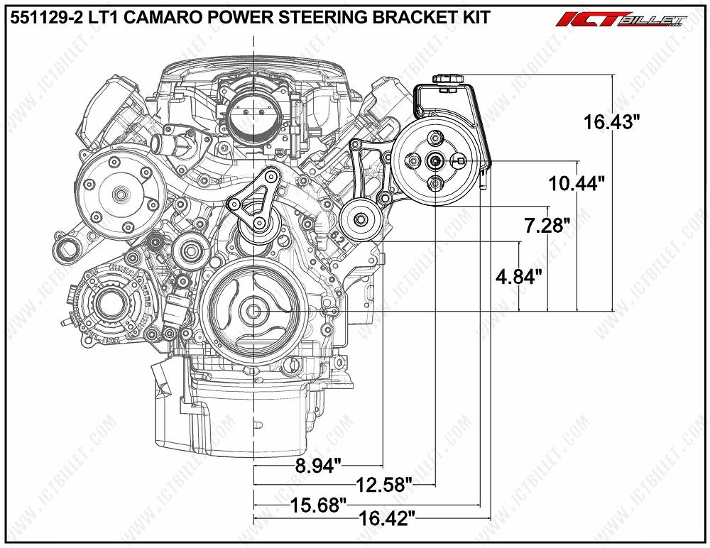 LT1 Gen V - Camaro Power Steering Pump Bracket – Speed Engineering